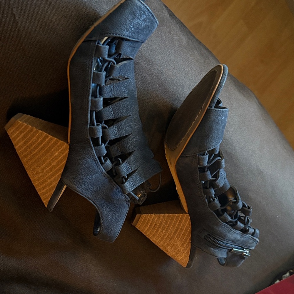 Vince Camuto Stylish Navy Wedge Sandals
